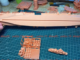 3d Printed 1/700 US Essex-class Aircraft Carrier(full Hull/waterline)